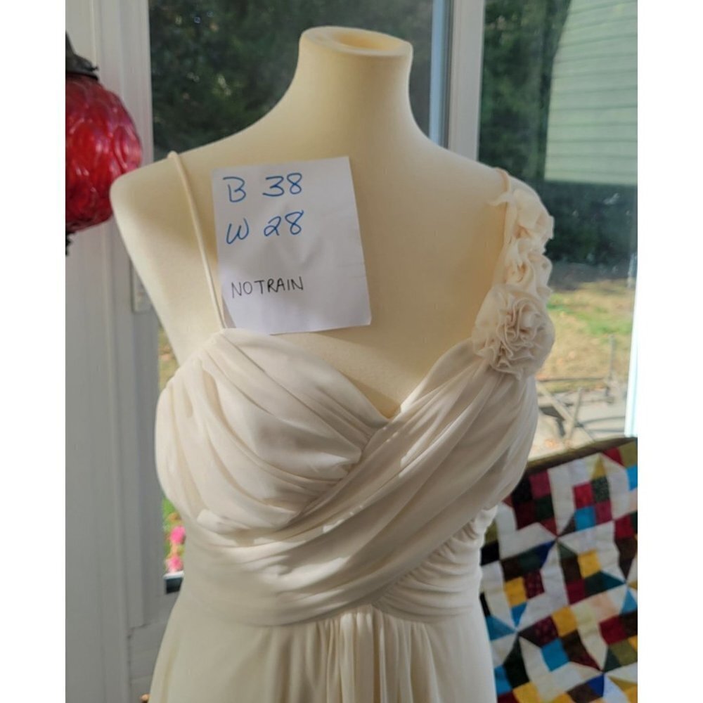 Elegant Cream Wedding Dress Vintage Cindy Collection Ivory Size Large - Picture 11 of 14